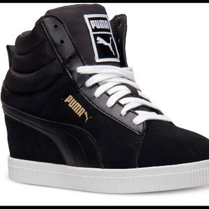 puma classic wedge sneakers